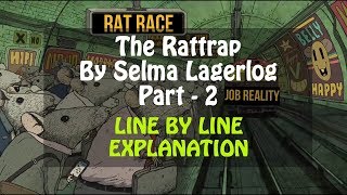 The Rattrap Line by Line Part  2 by Selma Lagerlof in Hindi Class 12 Flamingo CBSE [upl. by Benedic]