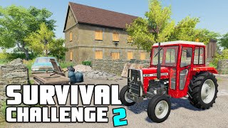 STARTING WITH NO MONEY 0  Survival Challenge 2  Episode 1 [upl. by Annoeik166]