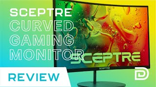 Sceptre 24quot Curved 75Hz Gaming Monitor Review  C248W1920RN [upl. by Ellehsim773]