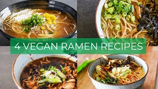 BEST Vegan Ramen Recipes  EASY Broths to make TODAY [upl. by Alletneuq185]