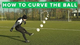 How to curve the ball  Learn bending free kick [upl. by Neiviv]