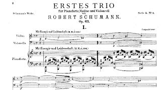 Robert Schumann Trio nº 1 Op 63 1847 [upl. by Rockefeller]