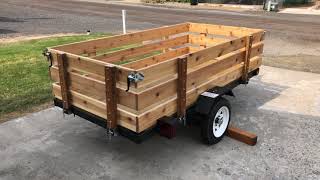 Harbor Freight Utility Trailer Build DIY utilitytrailer [upl. by Kentiggerma]