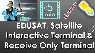 EDUSAT SIT Satellite Interactive Terminal amp ROT Receive Only Terminal  Higher Education [upl. by Yroffej]