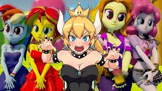 Bowsette VS Eq Girls Dancing [upl. by Yalonda465]