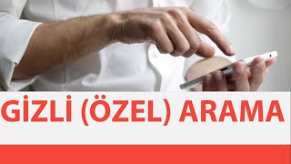 Numara Gizleme Gizli Numaradan Arama Turkcell Vodafone Türk Telekom [upl. by Ahsek]