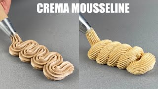 Crema Mousseline para rellenos y decoraciones  Mousseline Cream for fillings and decorations [upl. by Lengel]