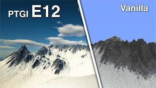 SEUS PTGI E12 vs Vanilla Minecraft 4K60FPS [upl. by Nomled145]