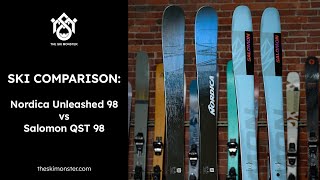 Ski Comparison Nordica Unleashed 98 vs Salomon QST 98 [upl. by Tallulah]