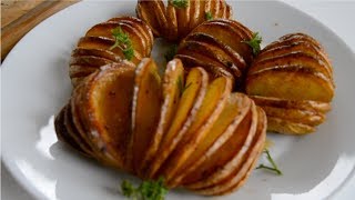 How To Make Hasselback Potatoes  Crispy And Tasty [upl. by Kandace]