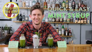 Quick amp Easy Mint Syrup Recipe for Cocktails Part 1  The Making [upl. by Deehsar826]