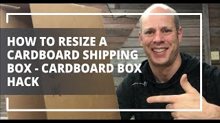 How To Resize A Cardboard Shipping Box  Cardboard Box Hack [upl. by Aihsot]