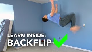 How to Learn Backflip Inside Your House [upl. by Tamberg]