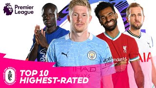 FIFA 21  10 HIGHESTRATED PREMIER LEAGUE PLAYERS  AD [upl. by Trainor]