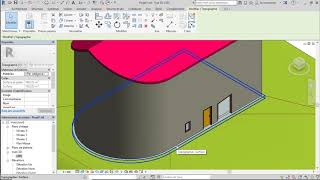 Comment utiliser Revit 9 Créer un terre plein terrassement des fondations [upl. by Sivek]