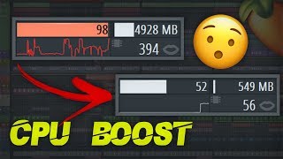 Boost your CPU Performance  FL Studio Tutorial [upl. by Allesiram]