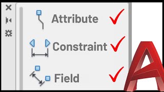 Advanced Autocad Dynamic Block with Attributes Constraints amp Fields [upl. by Mafalda142]