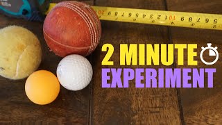 2 MINUTE EXPERIMENT  Ball Bounce [upl. by Samaj]