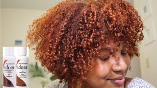 DYEING MY HAIR COPPER REDORANGE Using Adore Cinnamon amp Cajun Spice [upl. by Leinoto]