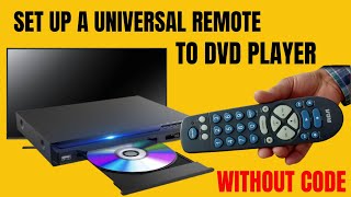 How to program a universal remote For DVD VCD BLURAY VCR no code required [upl. by Seessel]