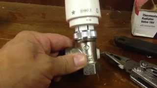 How to unstick a thermostatic radiator valve [upl. by Olifoet]