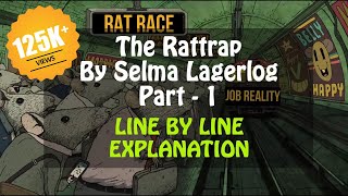 The Rattrap Line by Line Part  1 by Selma Lagerlof in Hindi Class 12 Flamingo CBSE [upl. by Magee880]