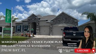 Maronda Homes — Venice Floor Plan Model Tour — Courtyards at Waterstone [upl. by Nollid165]