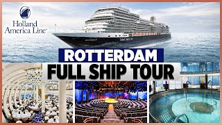 Holland America Rotterdam Full Ship Tour [upl. by Eiclek]