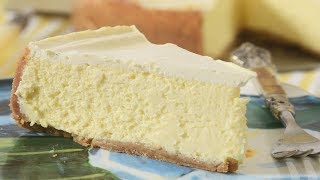 New York Cheesecake Recipe Demonstration  Joyofbakingcom [upl. by Zul]