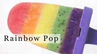 How to Make Rainbow Popsicle Fruit Ice Pop DIY Rainbow Treats [upl. by Zeralda710]