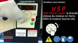 Utilisation variateur de vitesse Altivar ATV312 [upl. by Bridgette391]