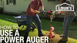 How to Use a Power Auger [upl. by Copp272]