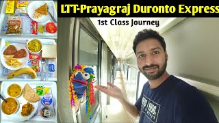 First AC Coupe Journey in LTTPrayagraj Duronto Express [upl. by Novyak]