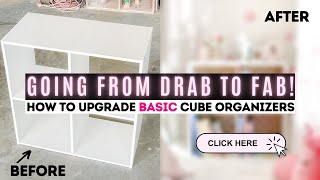 DIY STORAGE CUBE MAKEOVER  Must See Transformation 😱  Ashleigh Lauren [upl. by Tioneb]