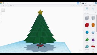 TinkerCAD  Christmas Tree [upl. by Liuka]