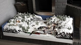 Small Christmas Winter Diorama with Minitrix model train  N gauge 1160 [upl. by Snilloc]