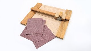 How To Make A Sandpaper Cutter [upl. by Lleznod]