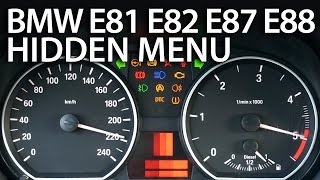 How to enter hidden menu in BMW 1 Series E81 E82 E87 E88 OBC service mode [upl. by Nylaf62]