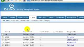 Brivo Card Access Control  Adding a Card [upl. by Yann560]