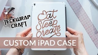 Custom iPad Case  Teckwrap Vinyl Review [upl. by Hedelman657]