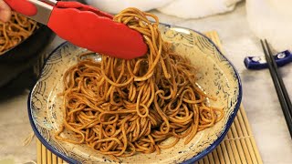 BETTER THAN TAKEOUT  Lo Mein Noodles Recipe [upl. by Assenal]