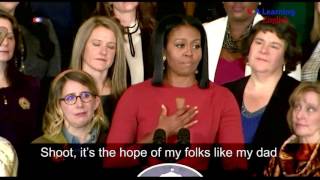 Michelle Obama Last Official Speech as First Lady [upl. by Moor]