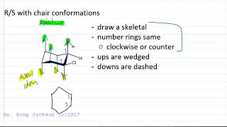 Chiral R and S with Chair Conformers [upl. by Einafit368]