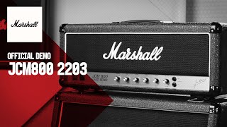 Marshall JCM800 2203  Product Demo  Marshall [upl. by Martel272]