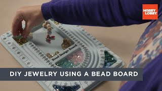 DIY Jewelry Using a Bead Board  Hobby Lobby® [upl. by Annawahs686]