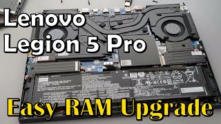 Lenovo Legion 5 Pro RAM Upgrade Easy to do [upl. by Yhpos]